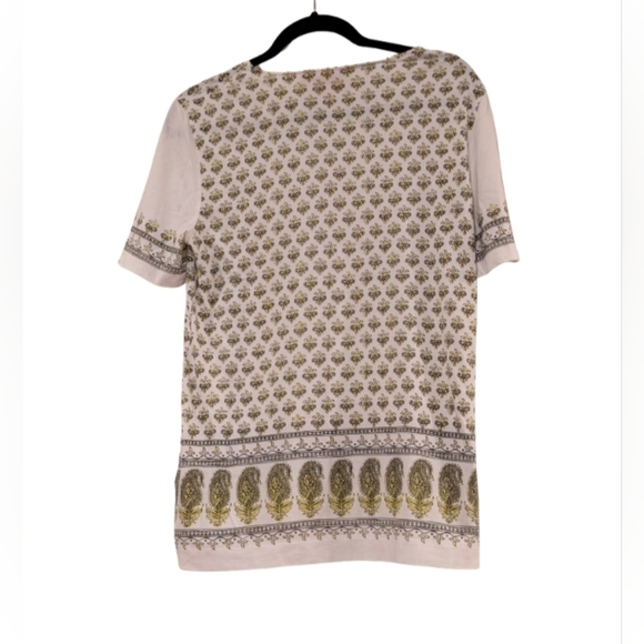 Tory Burch Luxury Printed Cotton Blouse | Size M | Designer Boho Chic - Picture 3 of 4